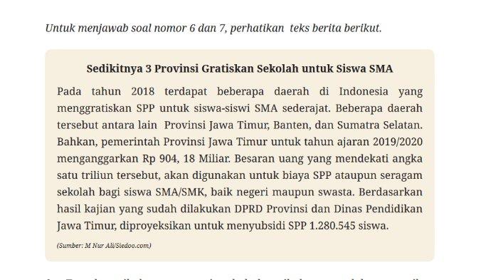 Gambar soal untuk kunci jawaban Pendidikan Pancasila atau Pendidikan Kewarganegaraan (PKN) Kelas IX (9) SMP/MTs Kurikulum Merdeka bagian Uji Kompetensi Bab 2 Hak dan Kewajiban Warga Negara halaman 63-65.
