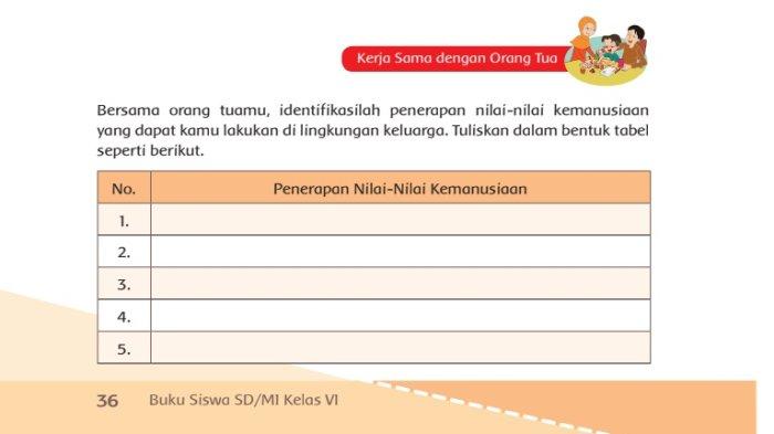kunci jawaban SD materi kelas 6 tema 7 halaman 36.