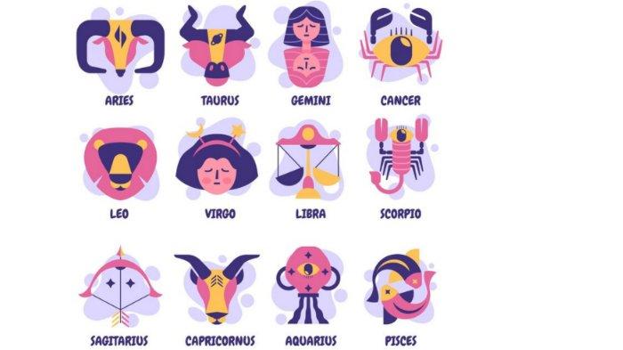 Ilustrasi logo zodiak.