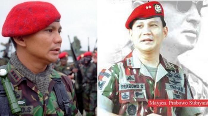 Prabowo Subianto saat masih aktif di institusi militer.