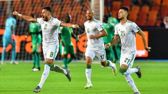Timnas Aljazair menang 1-0 atas Senegal dalam laga final Piala Afrika 2019 di Cairo International Stadium, Kairo, Jumat (19/7/2019) malam waktu setempat.