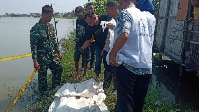 PENEMUAN MAYAT DEMAK - Warga Desa Krajan Bogo, Kecamatan Bonang, Kabupaten Demak digegerkan oleh penemuan mayat pria tanpa identitas di sebuah tambak, Jumat (11/7/2025) pagi. (Dok. Istimewa)