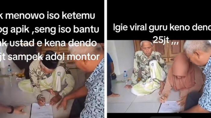 GURU NGAJI : Tangkapan layar dari Tiktok @pikhin4 pada Jumat (18/7/2025) : Viral Guru Ngaji Paruh Baya di Demak Didenda Rp 25 Juta Karena Tampar Murid, Sampai Jual Motor