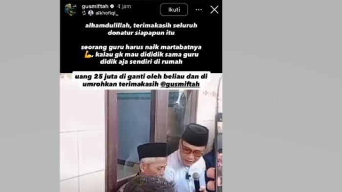 GUS MIFTAH: Gus Miftah memberikan hadiah umroh bagi guru madin Demak yang dituntut Rp 25 juta
