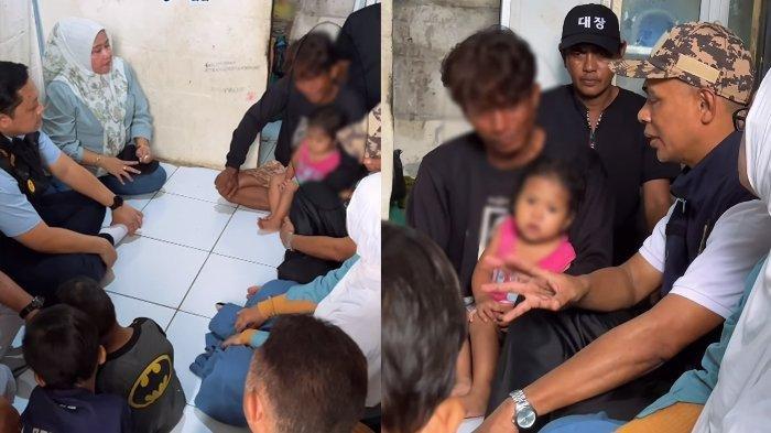 Camat Bojonggede Tenny Ramdhani bersama perangkat desa Bojonggede mendatangi rumah Gibran, bocah viral asal Bogor yang kelaparan.