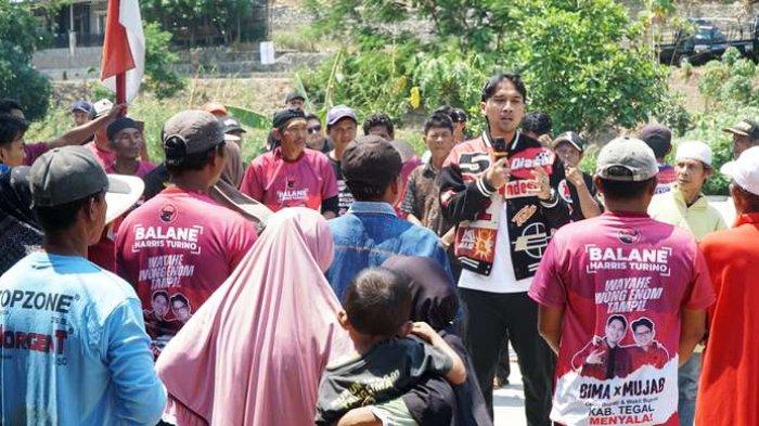 Dicurhati Mbah Kaswi Soal Kekeringan, Cabup Tegal Bima Sakti Siap Carikan Solusi Jika Terpilih