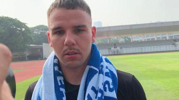 Calvin Verdonk saat ditemui seusai timnas Indonesia di Stadion Madya, Senayan, Jakarta Pusat, Jumat (31/5/2024).