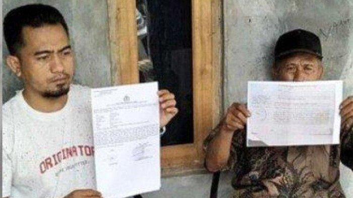 Seorang petani bernama Kacung Supriatna (63) bersama anaknya Karyan (40) kaget ditagih utang nyaris Rp 4 miliar, padahal tak pernah pinjam uang di bank.