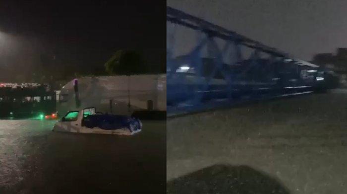 Kaligawe banjir dan BKT Semarang air penuh