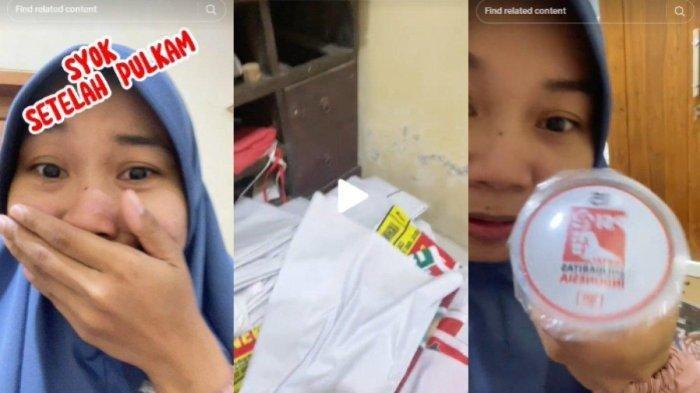 Mahasiswi asal Probolinggo Delia Intan Hidayah (22) dibuat terperangah tatkala pulang ke kampung halaman di Desa Banjarsari, Kecamatan Sumberasih, Kabupaten Probolinggo, Jawa Timur. Betapa tidak, dia melihat banner bergambar ibunya, Misri, bertebaran di sejumlah titik sekitar rumah, Minggu (1/10/2023).
