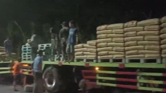 Kecelakaan beruntun di Kabupaten Purworejo, Jawa Tengah, pada Senin (22/7/2024) pada pukul 22.10 WIB. (Tangkapan layar video amatir warga )