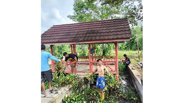 Kegiatan renovasi taman herbal KKN UPGRIS Kelompok 59 bersama warga RW 03 Desa Plalangan