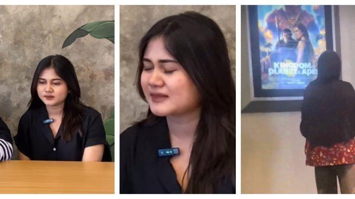 Klarifikasi Indah, perempuan viral lantaran memvideokan dan menertawakan ibu-ibu yang sedang melihat poster di Bioskop.