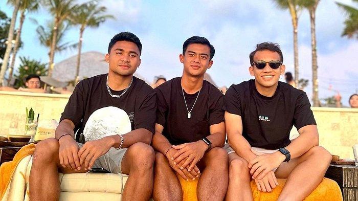 Pemain Timnas Indonesia: Pratama Arhan, Asnawi Mangkualam, dan Egy Maulana Vikri.