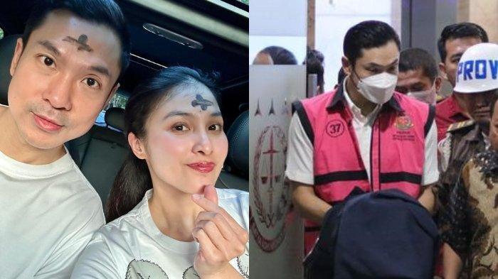 Momen terakhir Sandra Dewi unggah foto bareng Harvey Moeis pada 14 Februari 2024 (kiri). Harvey Moeis digiring ke Rutan Kejari Jaksel usai ditetapkan sebagai tersangka dalam kasus korupsi PT Timah, Rabu (27/3/2024).
