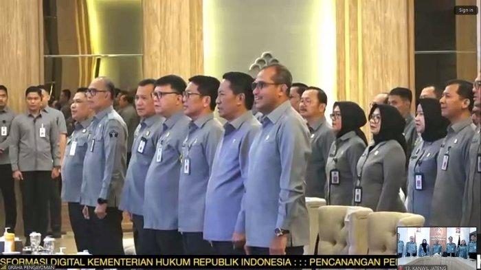 Pencanangan Zona Integritas Kuatkan Kepercayaan Publik, Menkum Minta Jajaran Ciptakan Transformasi Digital