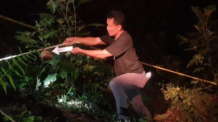 Penemuan tengkorak dan kerangka manusia di perbukitan wilayah desa setempat, Rabu (1/11/2023) di Desa Karangbawang, Kecamatan Rembang, Kabupaten Purbalingga.