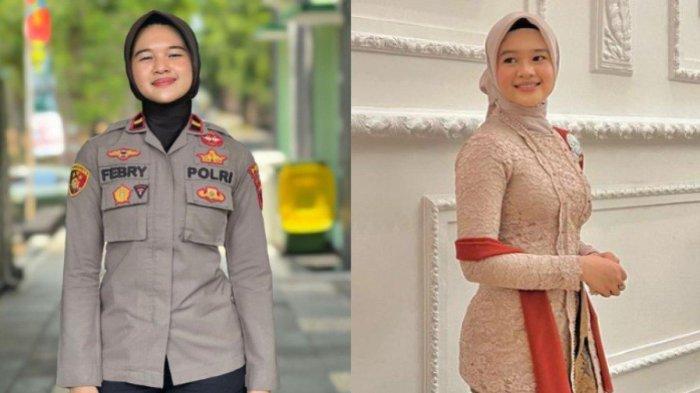 Potret Ipda Febryanti Mulyadi ketika sedang bertugas dan tidak bertugas