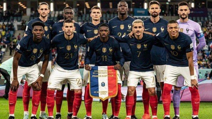 Potret Timnas Prancis di Piala Dunia 2022 Qatar. Rumor cekcok menghampiri tim nasional Prancis pada Piala Dunia 2022 dengan Ousmane Dembele ikut menjadi salah satu dalang.