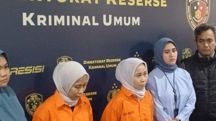 Rihana-Rihani saat diperlihatkan pihak Polda Metro Jaya, Selasa (4/7/2023).
