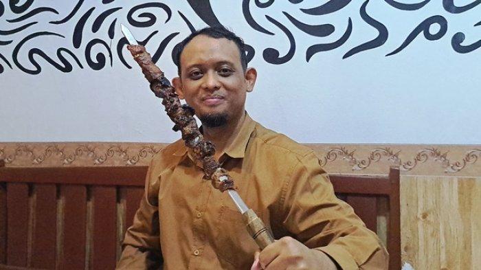 Tampilan sate kambing bawor KMC milik pengusaha Marioso asal Purwokerto Banyumas, Kamis (26/9/2024).