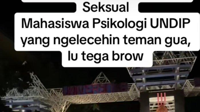 Tangkapan layar akun media sosial yang membagikan kasus kekerasan seksual yang terjadi di kampus Universitas Diponegoro (Undip) Semarang.