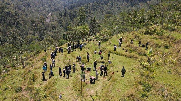 Tim PPK Ormawa Unit Klinik Tani melaksanakan Program Penguatan LMDH melalui Aksi Reboisasi