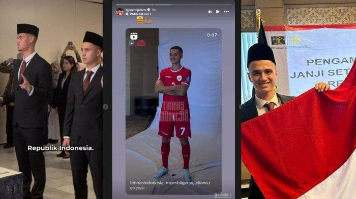 Unggahan Instagram gelandang timnas Belanda dan AC Milan, Tijjani Reijnders (tengah).