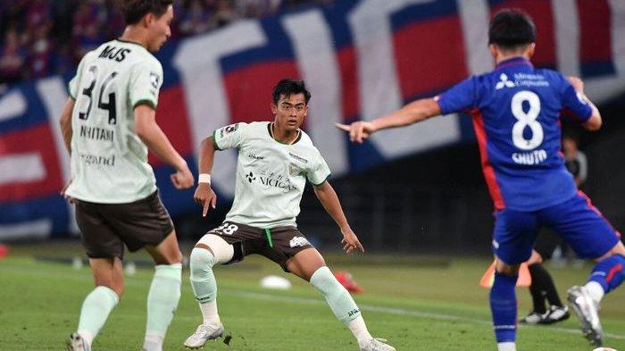 Pratama Arhan saat tampil untuk Tokyo Verdy pada babak ketiga Piala Kaisar 2023 lawan Tokyo FC