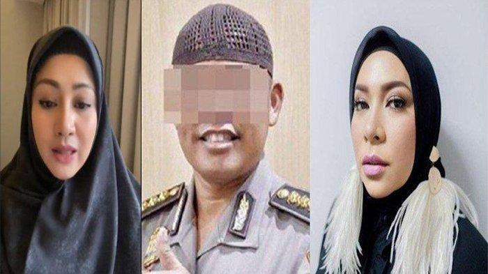 Kolase foto Masnawati, Kombes EHK dan Melly Goeslaw