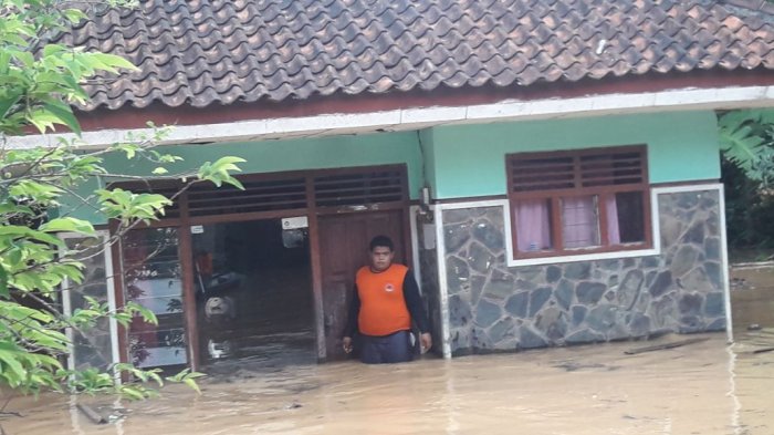 ILUSTRASI Banjir di Dusun Margasari, Desa Madura, Kecamatan Wanareja, Kabupaten Cilacap pada 2017 silam.