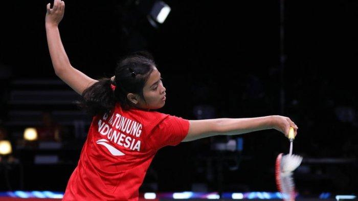 Pebulu tangkis tunggal putri Indonesia, Gregoria Mariska Tunjung.