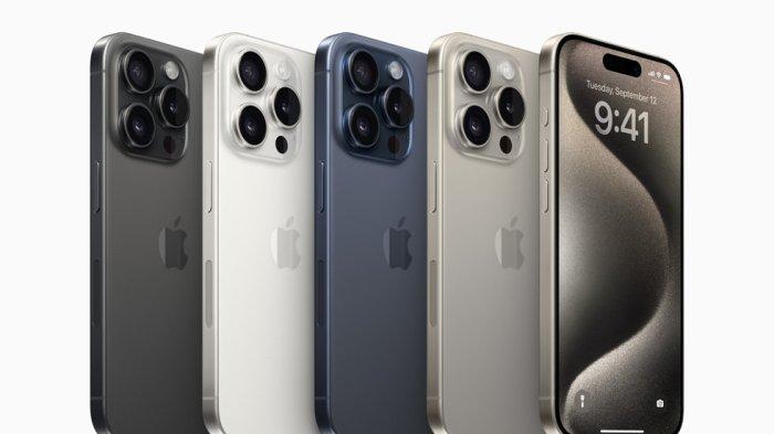 iPhone 15 Pro dan iPhone 15 Pro Max akan tersedia dalam empat varian baru: titanium hitam, titanium putih, titanium biru, dan titanium alami.