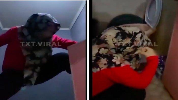 Viral Aksi Irawati Istri Polisi Panjat Plafon Kamar Mandi di Rumah Selingkuhannya Saat Digerebek