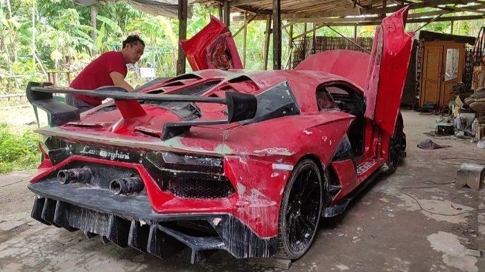Meski belum selesai 100 persen, Lamborghini Aventador kreasi Arjo sudah menyita perhatian banyak orang.