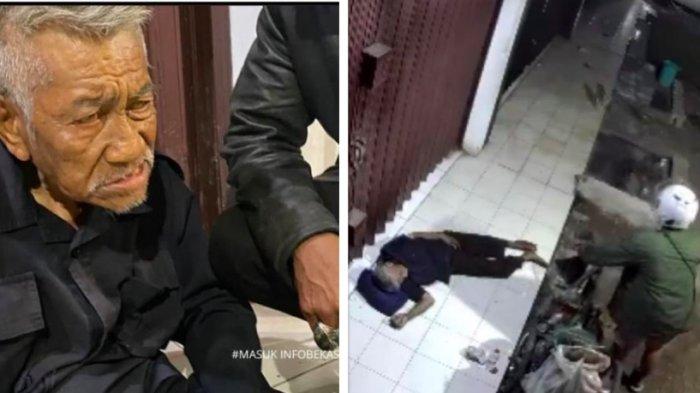 Kursi Roda Kakek Disabilitas di Bekasi Dicuri Orang Saat Tidur di Emper Toko, Kini Harus Merangkak