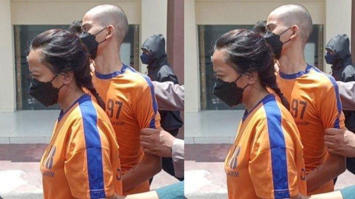 Kolase Ossy dan Pandu Adiknya saat Diamankan Polisi.Alasan Ossy Otaki Pembunuhan Suami di Karawang Demi Warisan Suami
