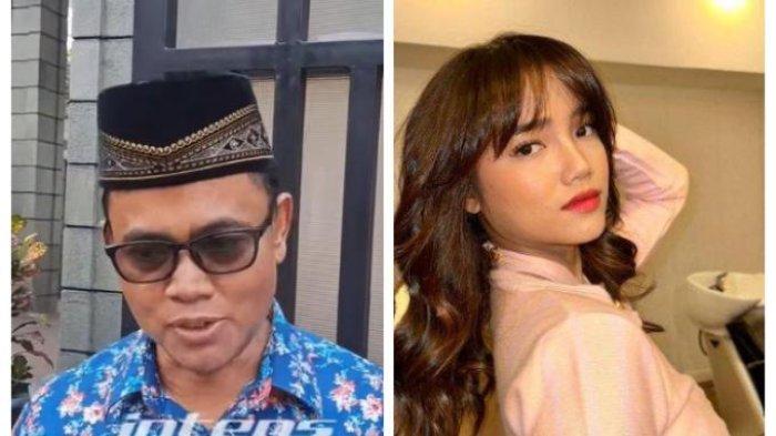 Ayah Fuji Haji Faisal (kiri) bereaksi terkait anaknya (kanan) yang dijodoh-jodohkan dengan Gonzalo Algazali.