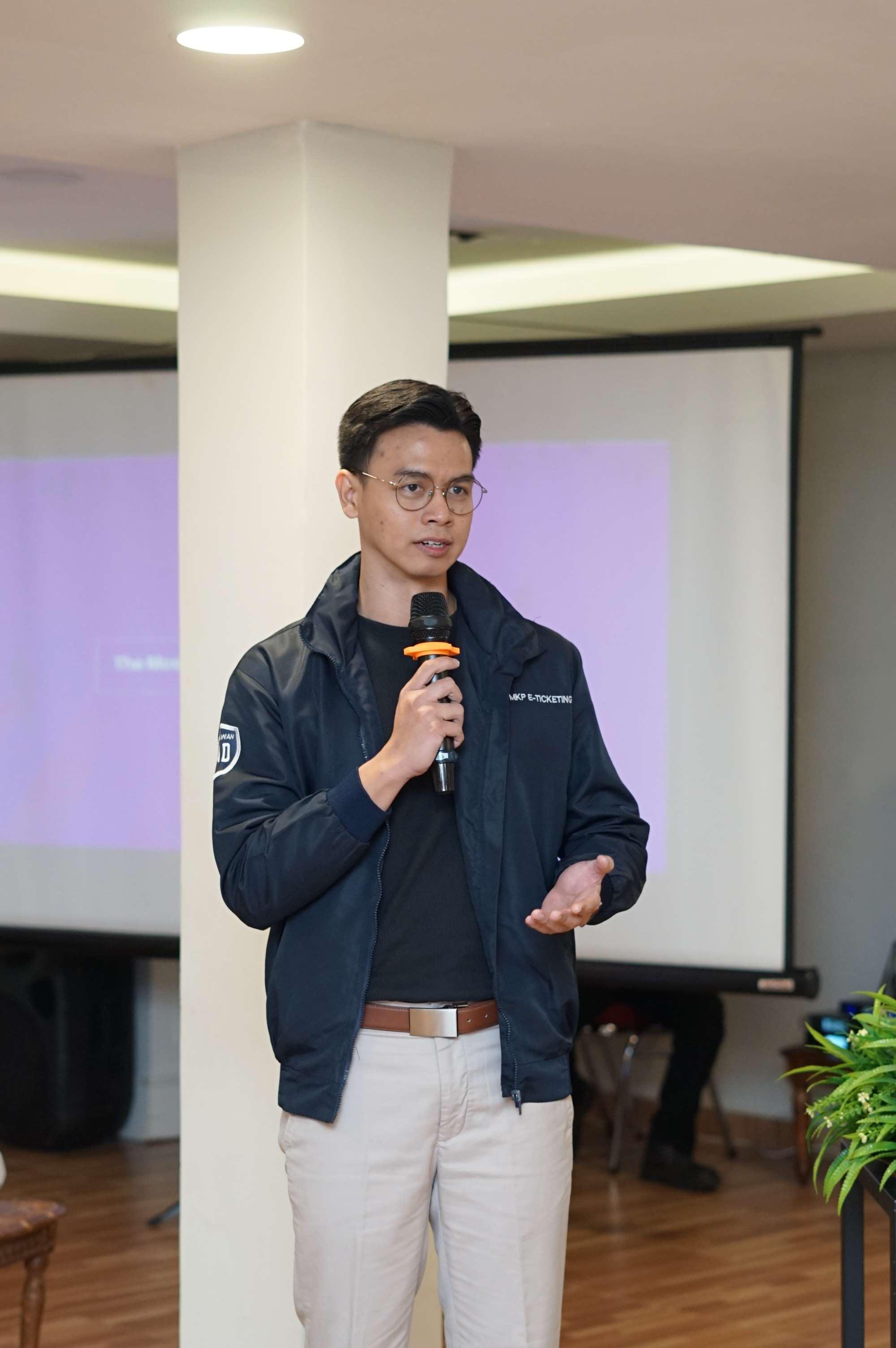 Direktur IT MKP, Febrian Wicaksono paparkan mekanisme E-Ticketing