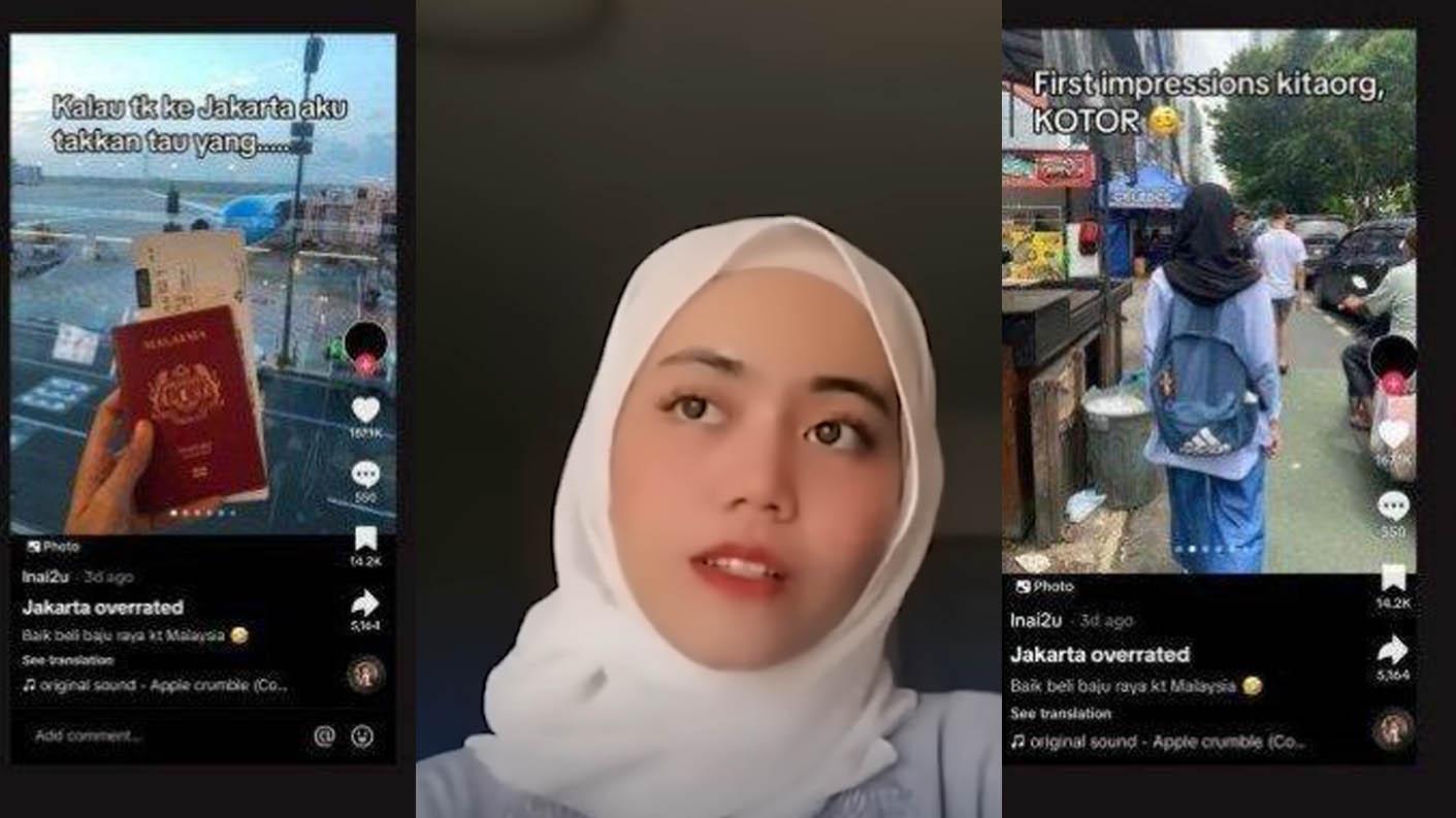 Intan Nurliana, turis Malaysia yang viral setelah memberi rating 0 untuk Jakarta kewalahan menghadapi teror netizen Indonesia.