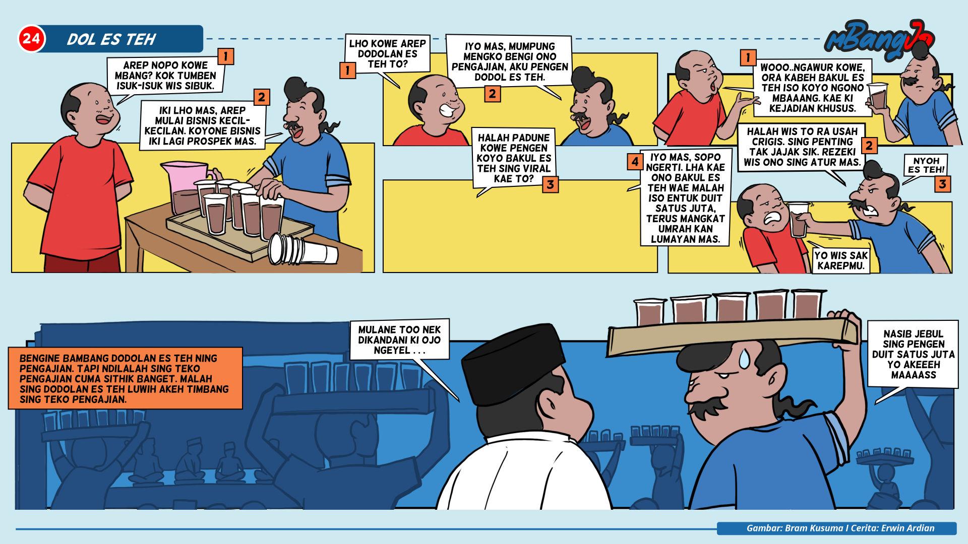 Komik Mbangjo 24 Dol Es Teh
