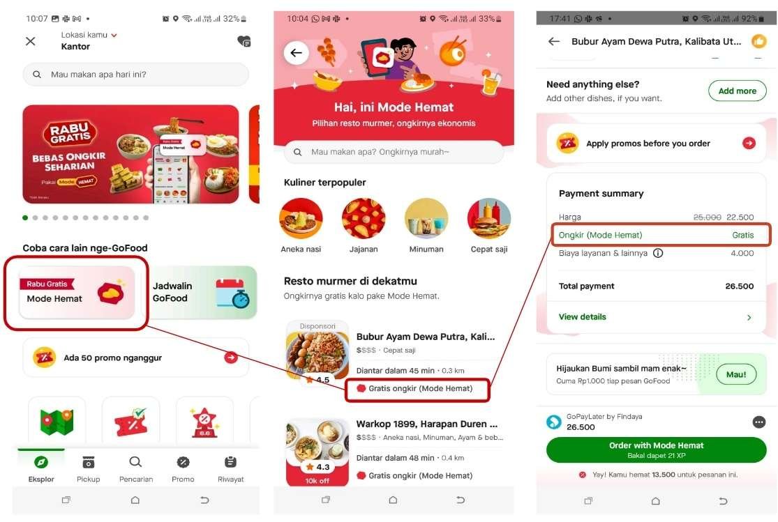 GoFood Luncurkan Program Rabu Gratis, Jaminan Gratis Ongkir Seharian dengan Mode Hemat