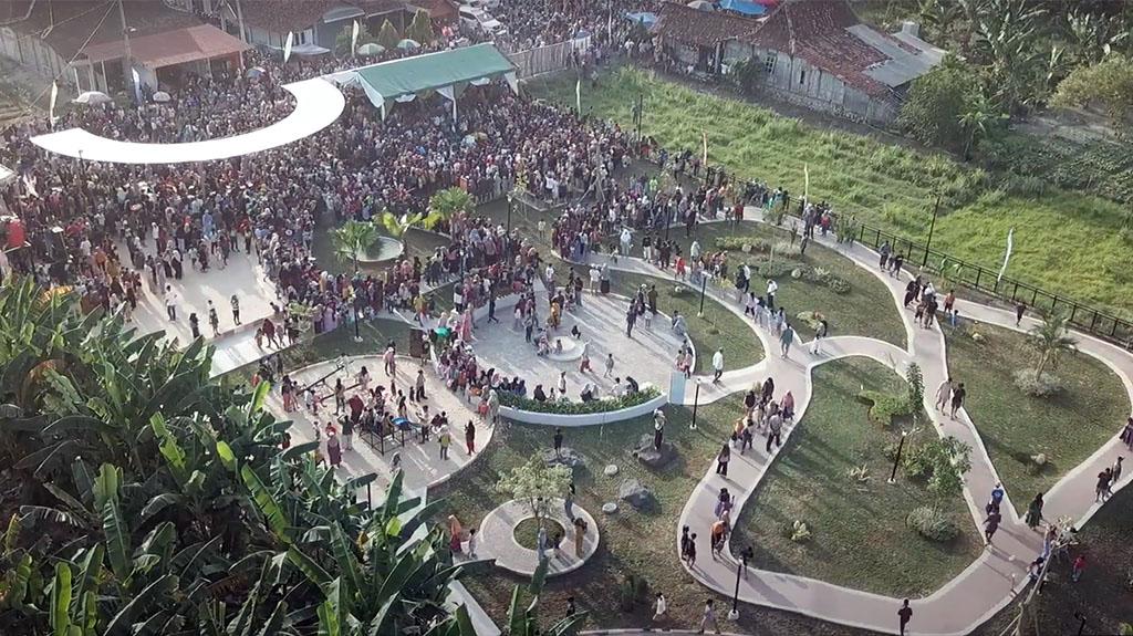 Taman Joss yang dibangun Crazy Rich Grobogan Joko Suranto.