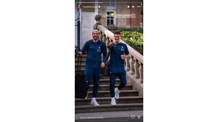 Pesan bek Timnas Prancis dan AC Milan, Theo Hernandez kepada bek Inter Milan, Benjamin Pavard