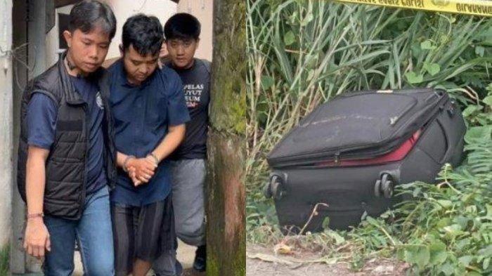 Ahmad ditangkap polisi sebagai pembunuh Rini Mariany yang jasadnya dimasukkan koper.