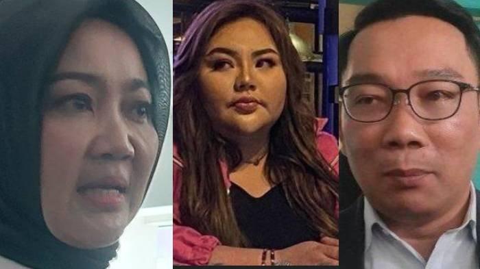 ISTRI RIDWAN KAMIL - (Kiri) Atalia Praratya saat ditemui usai menghadiri acara Penutupan Pemantapan Nilai-nilai Kebangsaan bagi Calon Anggota DPR RI Terpilih 2024, di Gedung Lemhanas RI, Jakarta, Minggu (29/8/2024). Kini praktisi hukum Deolipa Yumara sebut Atalia Praratya, sebagai istri sah Ridwan Kamil (Kanan) sulit untuk melaporkan sang suami dan Lisa Mariana (Tengah) atas dugaan perzinahan.