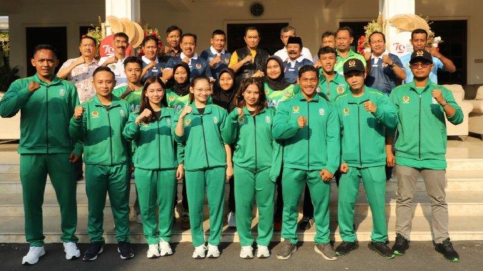 Atlet Jombang yang memperkuat Kontingen Jatim di PON XXI Dilepas Pj Bupati