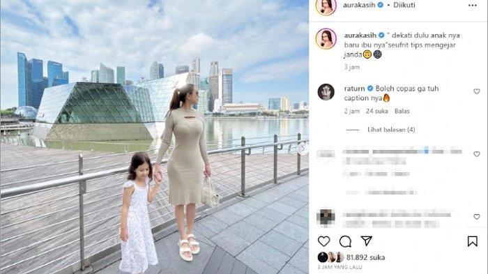 Aura Kasih membagikan tips mengejar janda yang sudah memiliki anak.