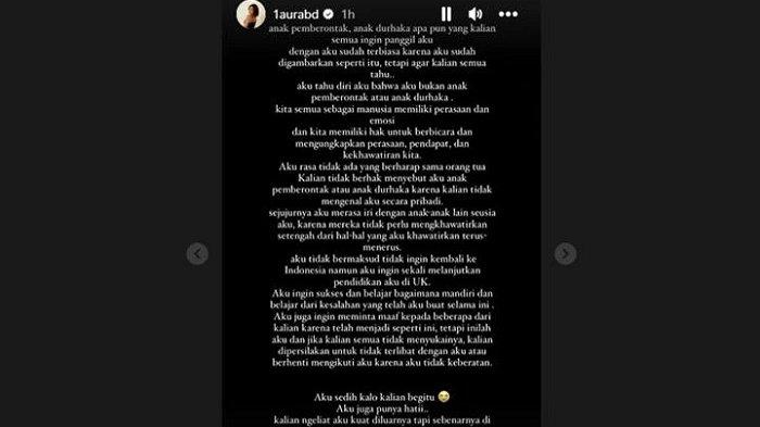 Baru-baru ini Lolly menuliskan curhatan panjang di media sosial.