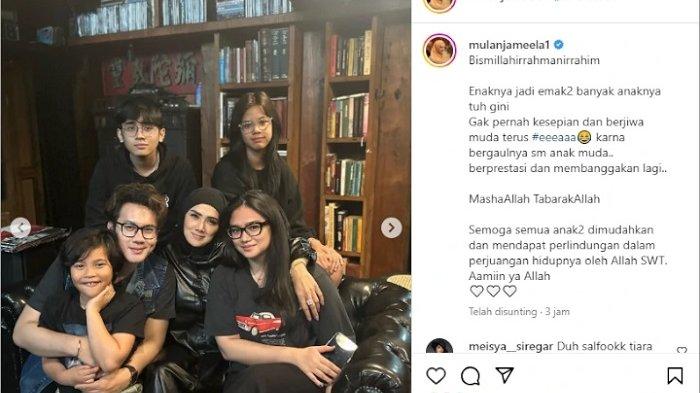 Baru-baru ini, Mulan Jameela membagikan foto bersama anak-anaknya ke Instagram.
